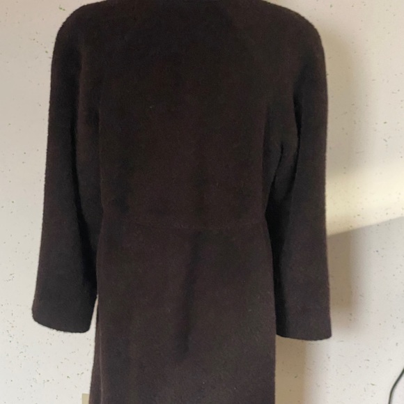 Vintage Alpaca Oversized black Wool coat - size 6 - Marshall Fields - Picture 11 of 16